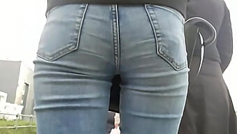 Outfits In Jeans: Public Anal Play With An Ass