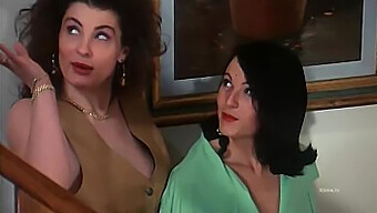 Vintage Italiensk Pornostjerne Vampirella I En Varm Fuld Film