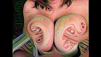 Psychedelisches Pornografisches Erlebnis Mit Deep Dream Technologie