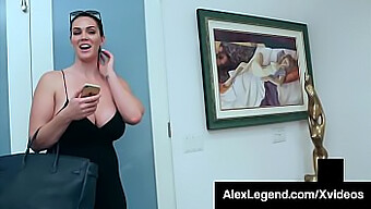 Legendás Nagymellű Barna Alison Tyler Mélytorkú És Kézimunkát Ad Pov-Ban