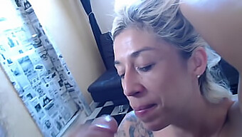 Big Tits Amateur Performs A Mouth Job And Receives A Facial