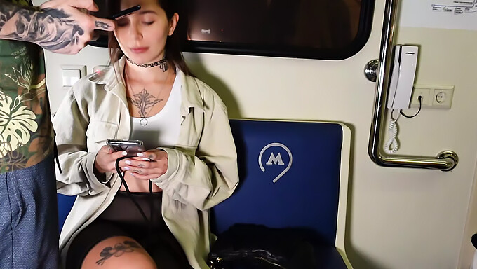 Publicly Suckled And Fucked In A Train Car!