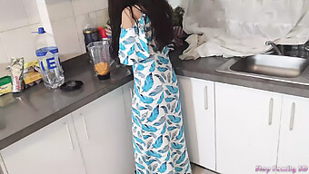 Beautiful Stepdaughter Cooks Up Some Dad-Pleasing Fun