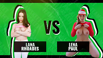 Lana Rhoades En Lena Paul In Een Tietenneukende Showdown