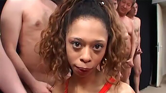 African Teen Gets Her Tight Asshole Stretched And Pounded In A Rough Group Sex Orgy