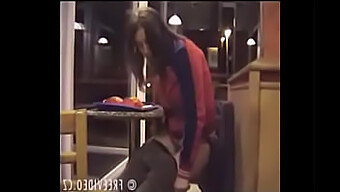 Prison Slut Pisses On Fast Food Store Floor (Wet And Messy)